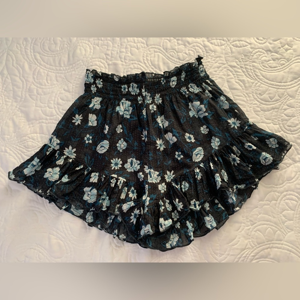 Free People FP One Namaste Floral Sleep/PJ Shorts Printed Ruffle Smocked XS